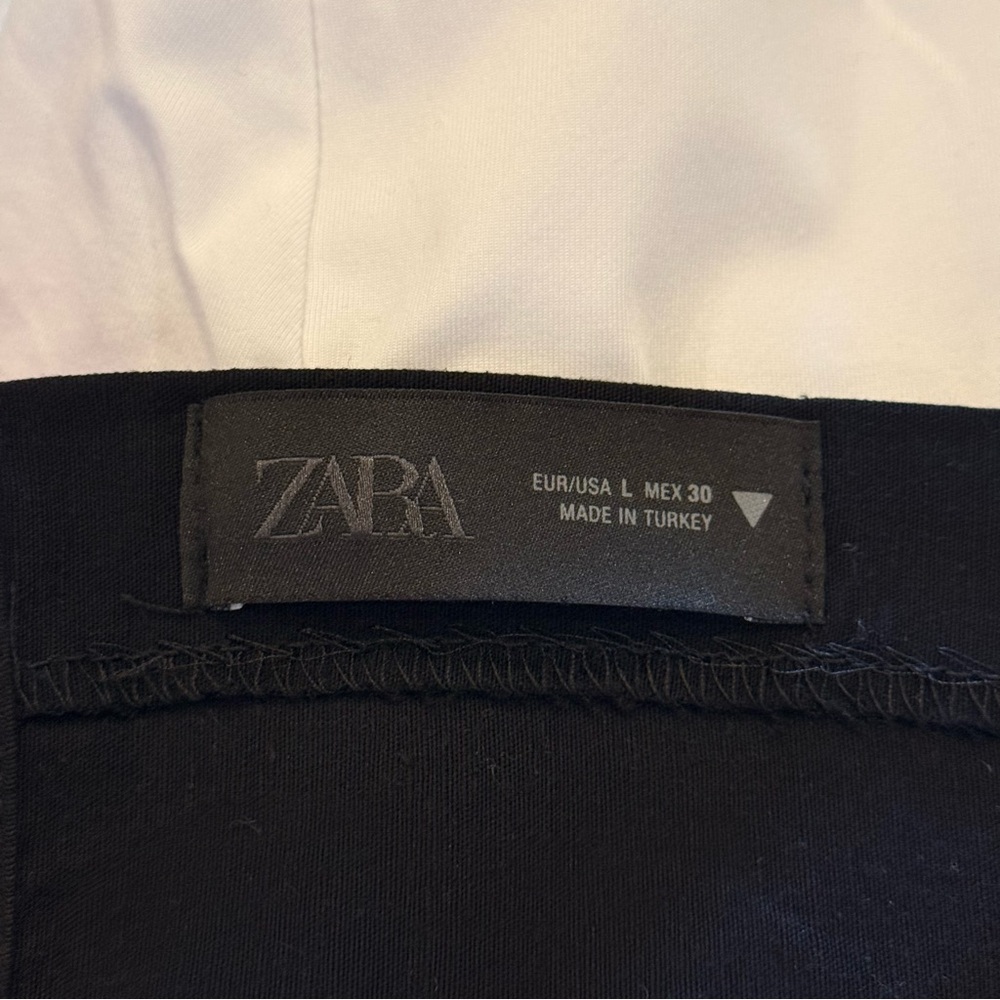 Zara Black Wrap-Style Midi Skirt - Picture 2 of 2